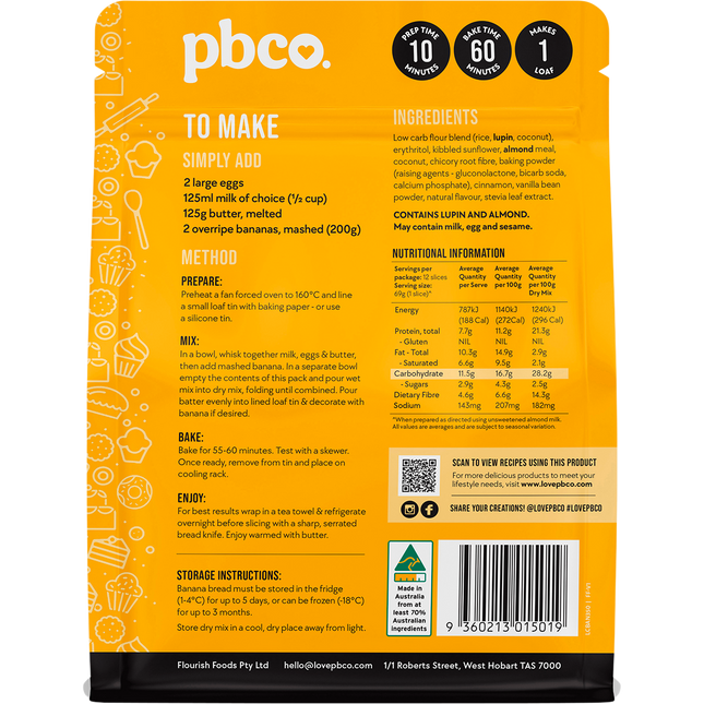 Banana Bread Low Carb