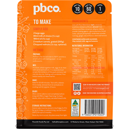 Carrot Cake Mix Low Carb