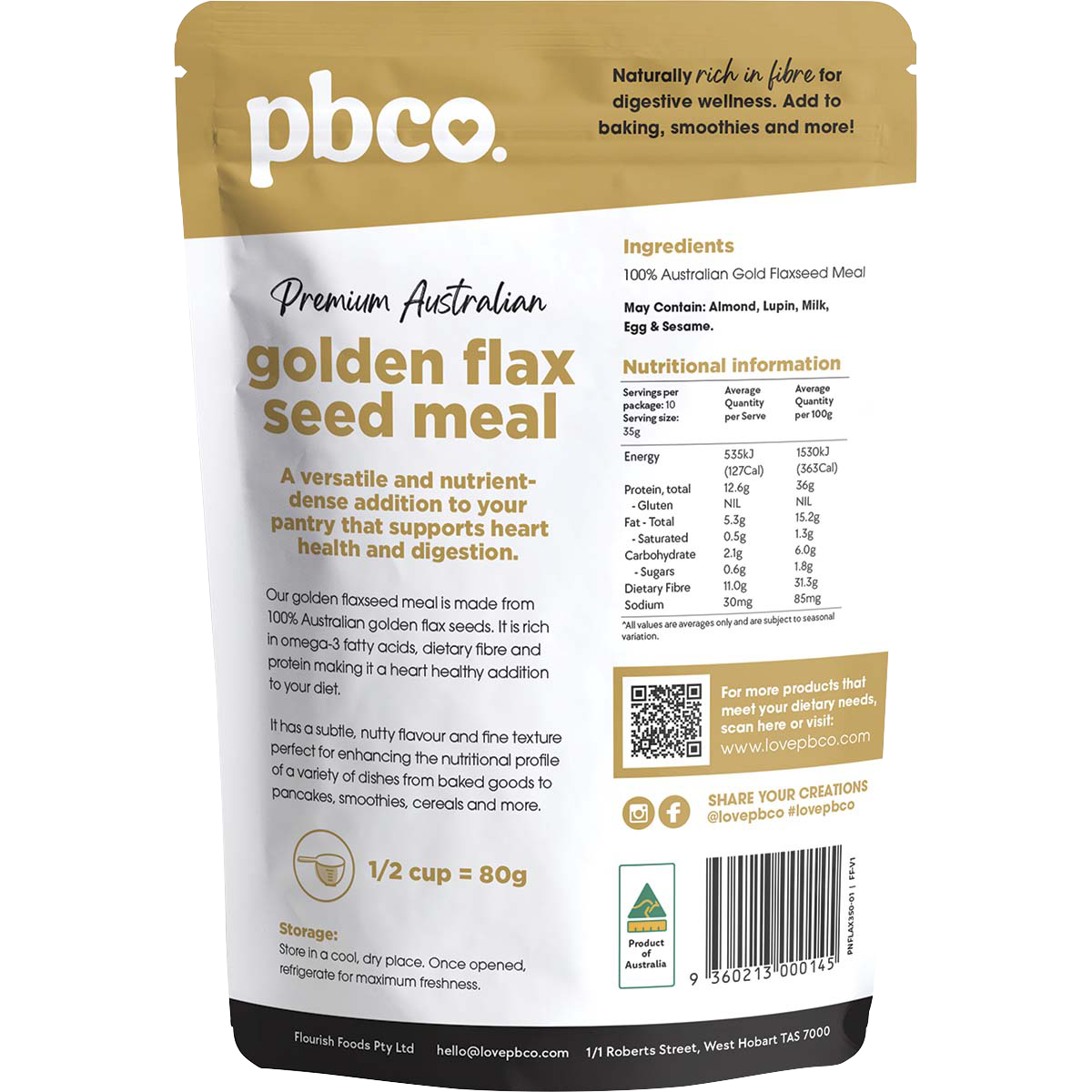 Golden Flax Seed Meal Premium Australian