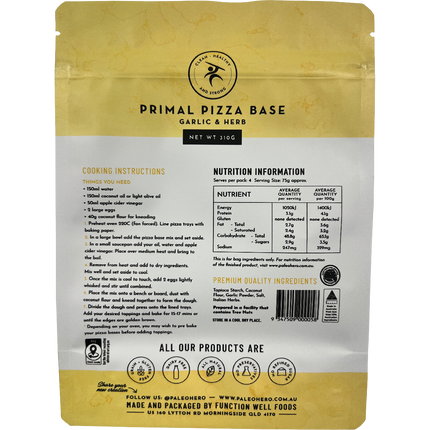 Primal Pizza Base Mix Garlic & Herb