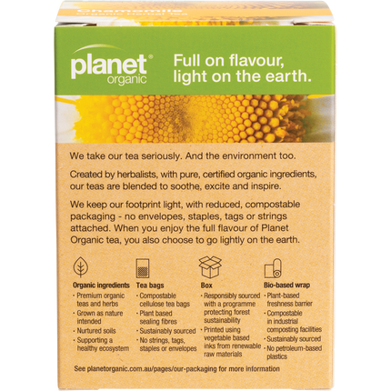 Planet Organic - Chamomile Herbal Tea Bags