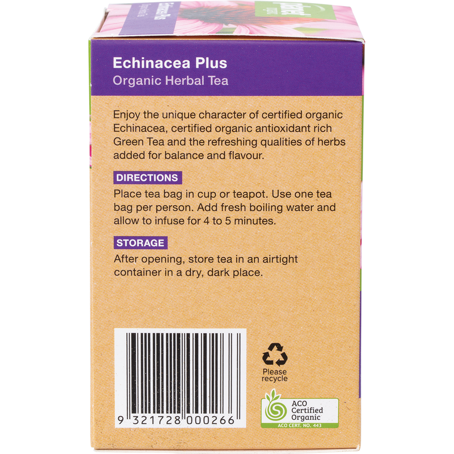 Planet Organic herbal tea bags Echinacea Plus variant