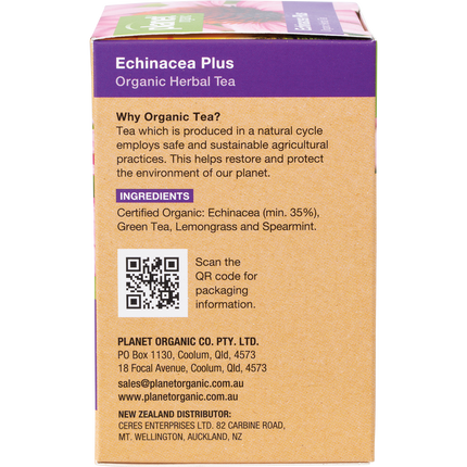 Planet Organic herbal tea Echinacea Plus tea bags
