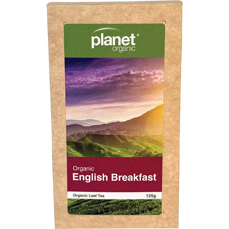 Planet Organic tea English Breakfast herbal loose leaf blend
