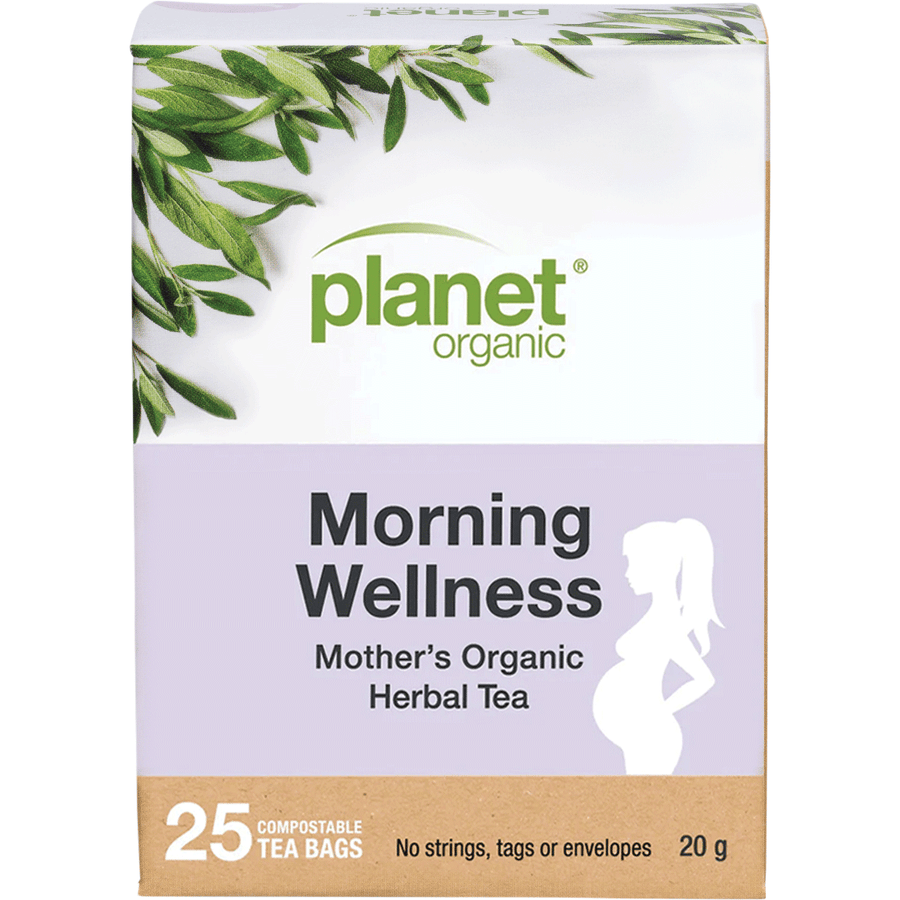 Planet Organic Mother's Morning Wellness organic herbal tea bags