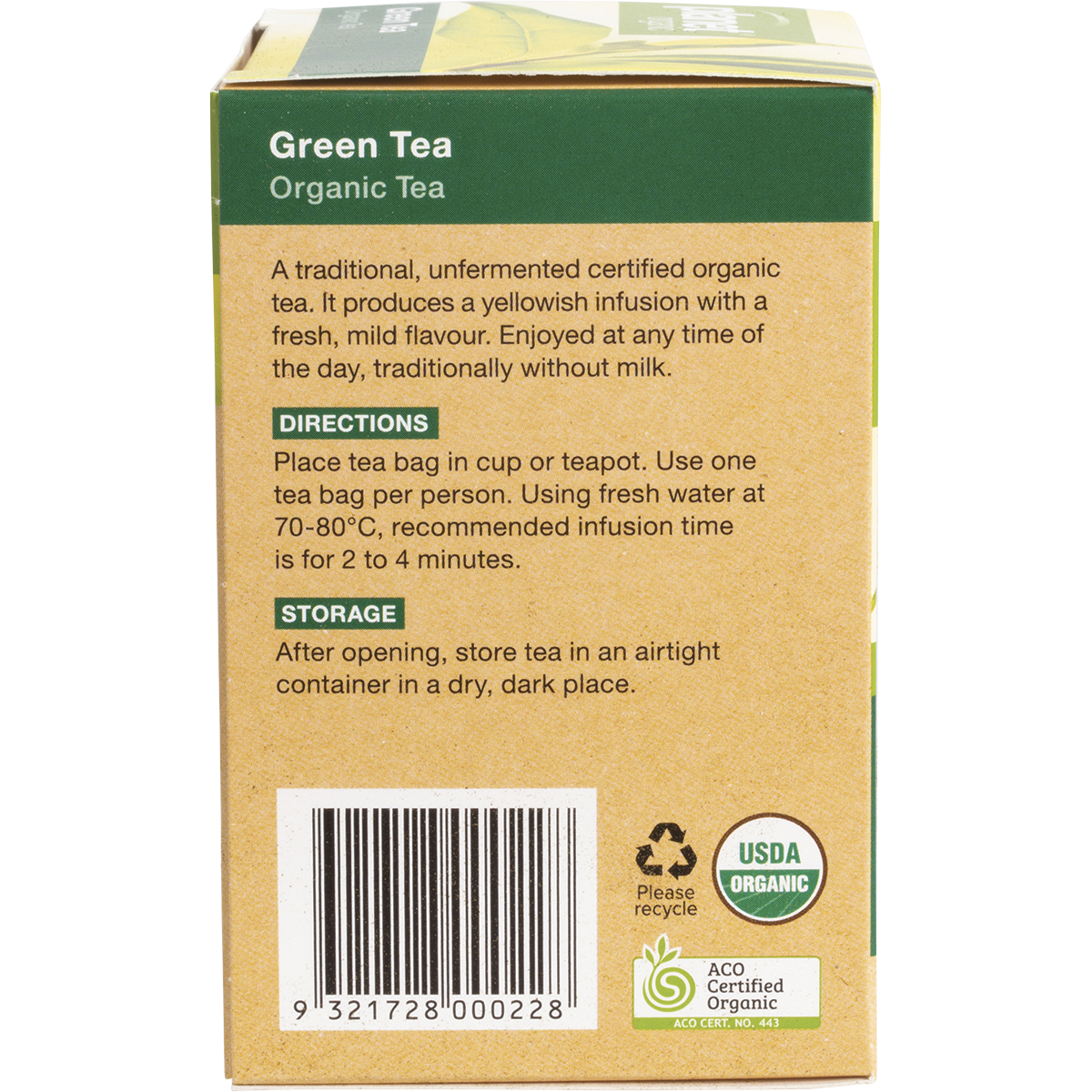 Green Tea Herbal Tea Bags