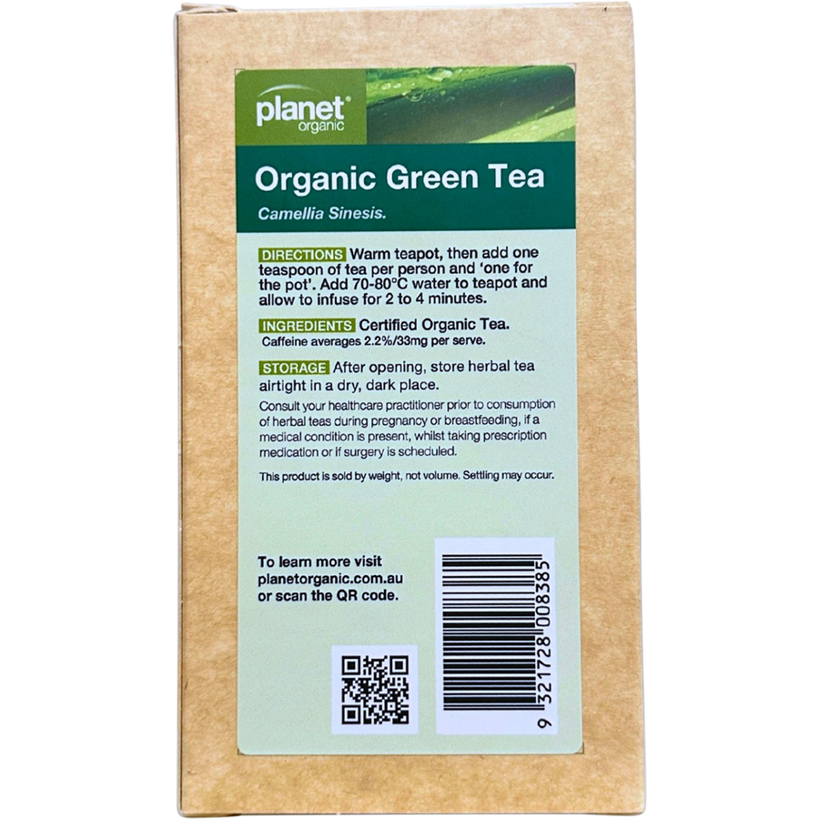 Planet Organic's premium loose leaf green tea blend