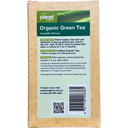 Planet Organic's premium loose leaf green tea blend