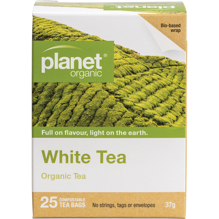 Planet Organic herbal tea bags in white tea variant
