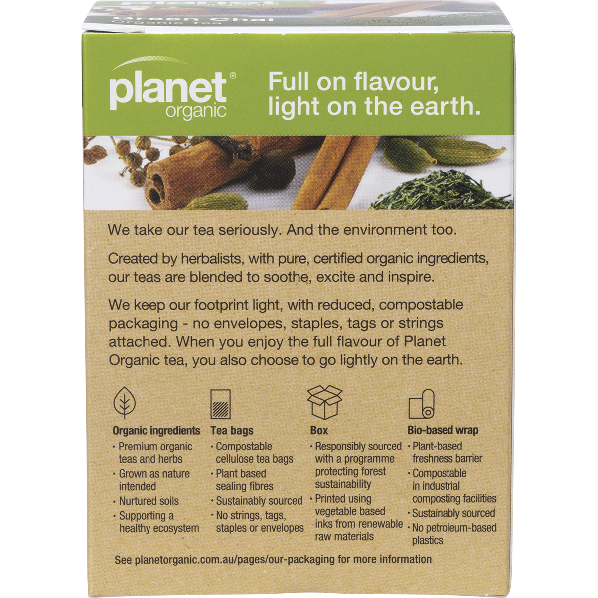 Green Chai Herbal Tea Bags