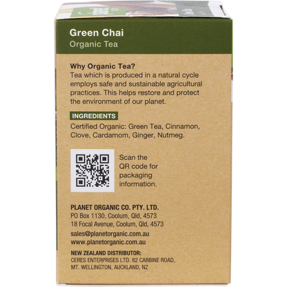 Green Chai Herbal Tea Bags
