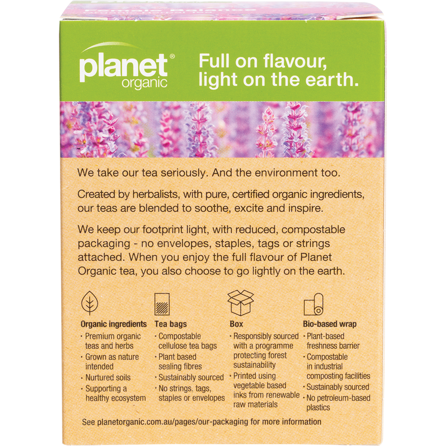 Female balance herbal tea bags by Planet Organic