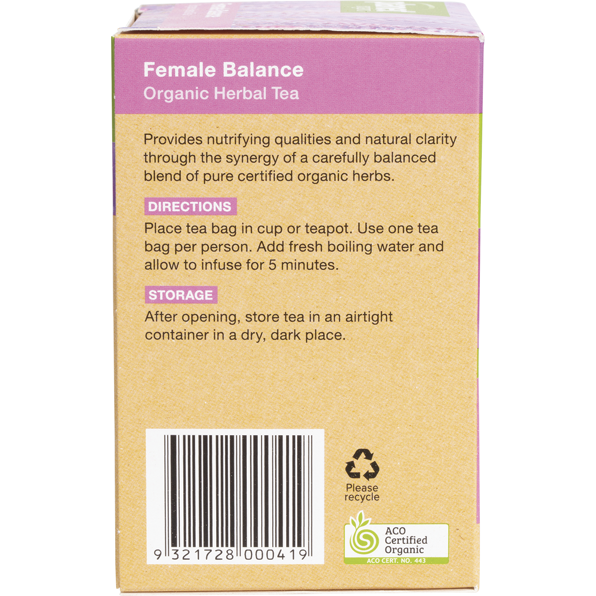 Female Balance Herbal Tea Bags