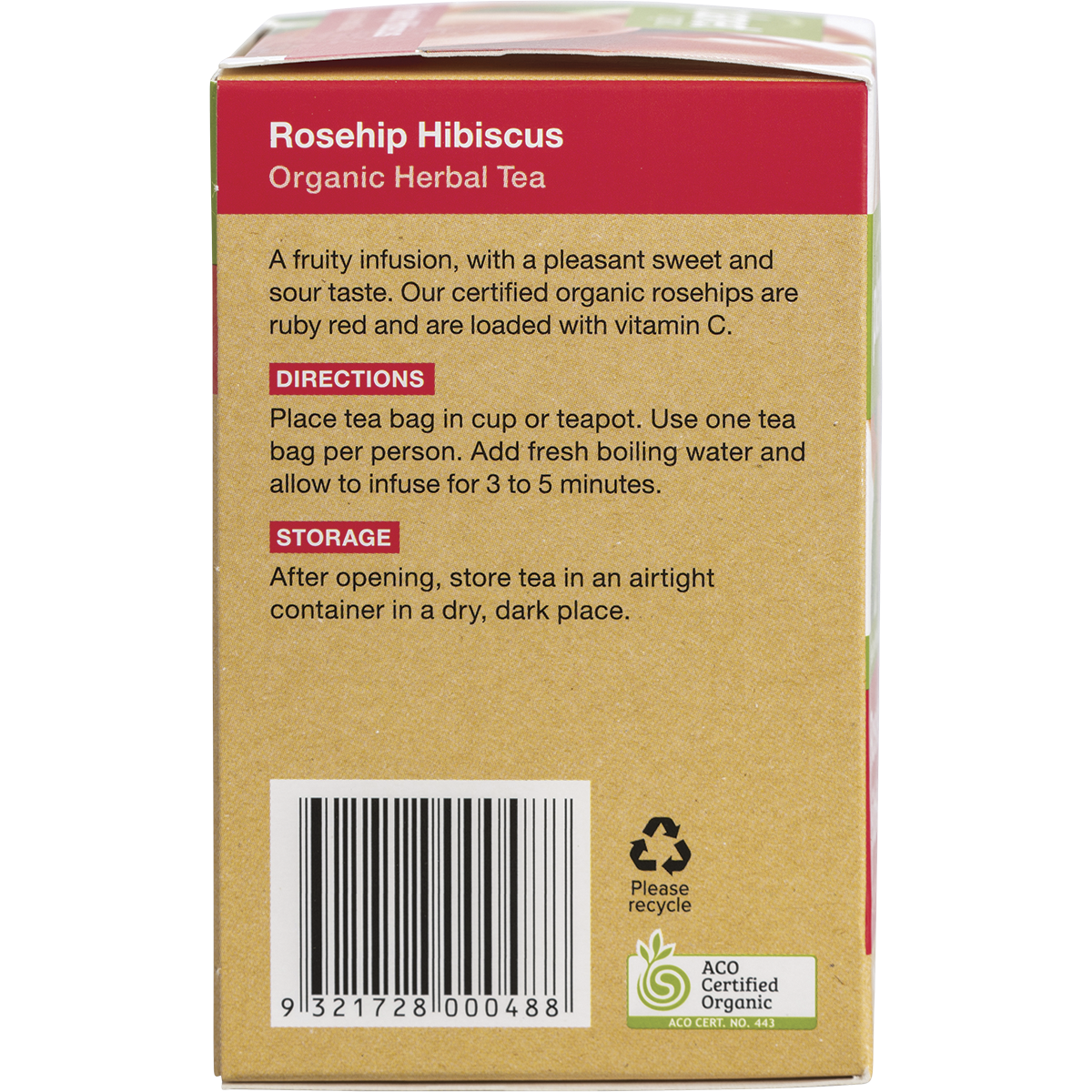Rosehip & Hibiscus Herbal Tea Bags