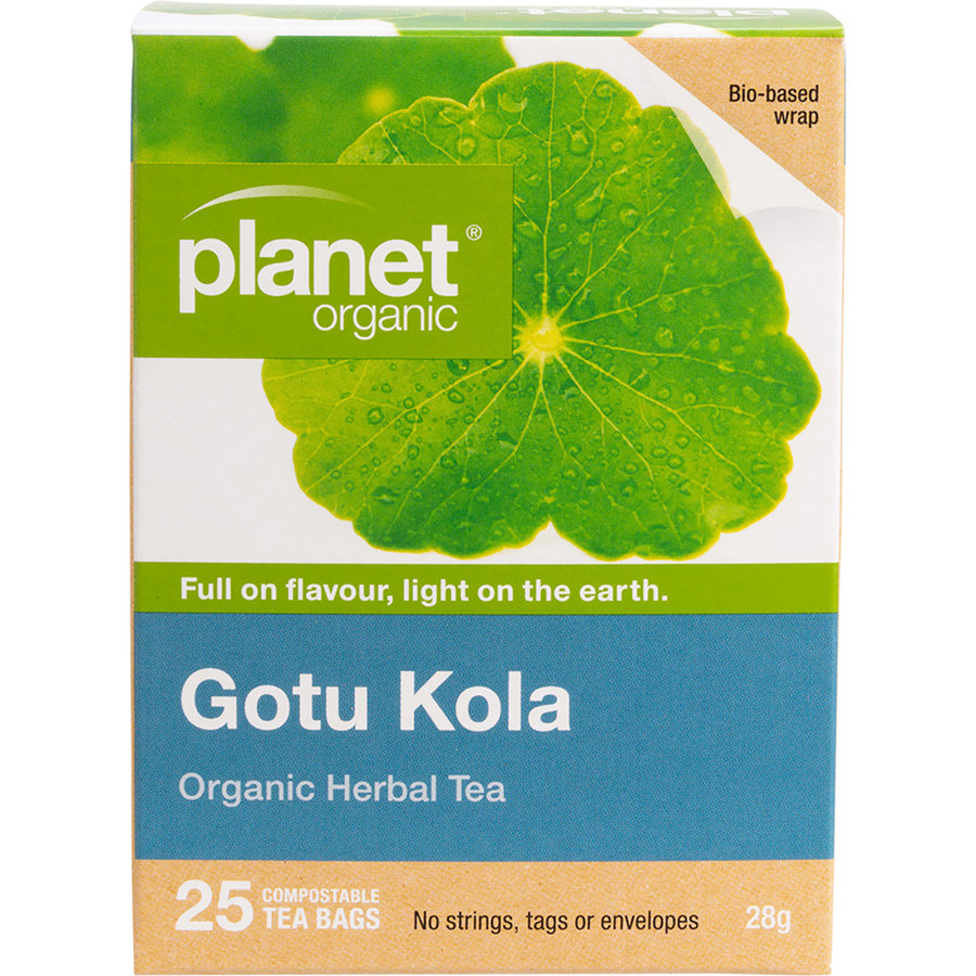 Planet Organic Gotu Kola organic herbal tea bags