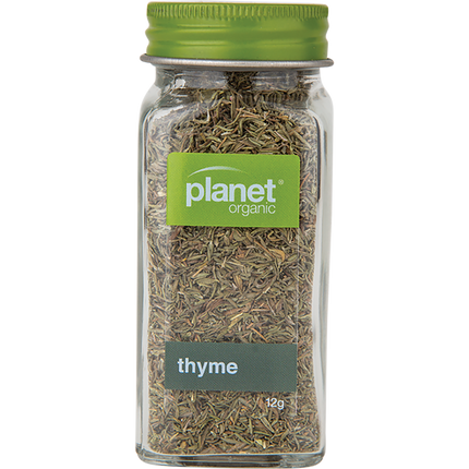 Organic thyme by Planet Organic in vibrant green color