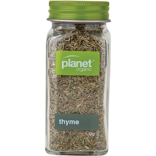 Organic thyme by Planet Organic in vibrant green color
