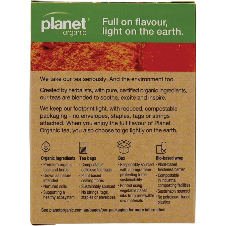 Planet Organic herbal tea bags for joint health