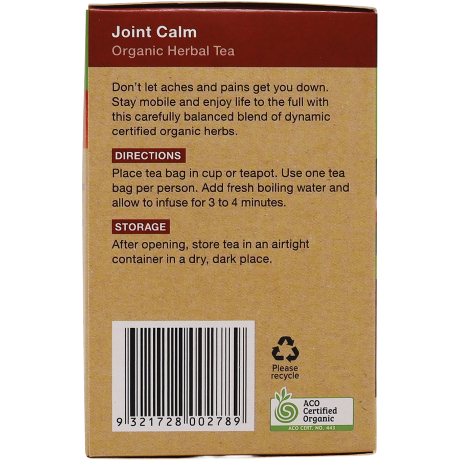 Planet Organic herbal tea bags for joint support