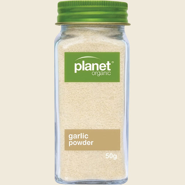 Planet Organic Organic Garlic Powder, 50g glass jar