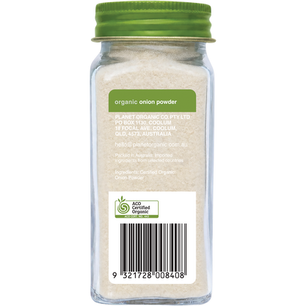Organic Onion Powder - Back View