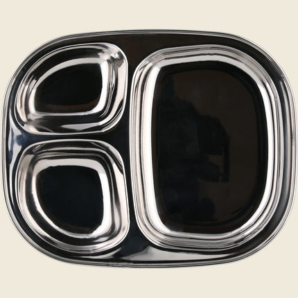 Ever Eco Stainless Steel Divided Kids Plate 6x1pc