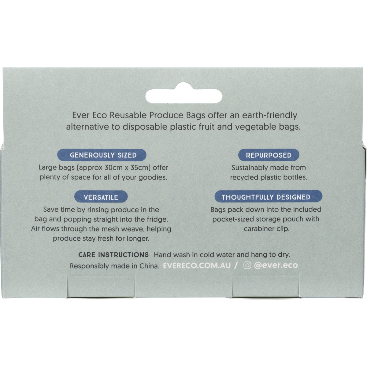 Reusable Produce Bags Recycled Polyester Mesh