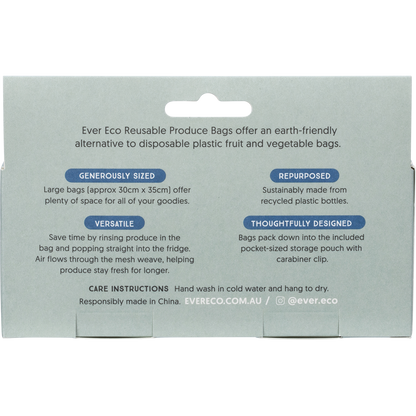 Reusable Produce Bags Recycled Polyester Mesh