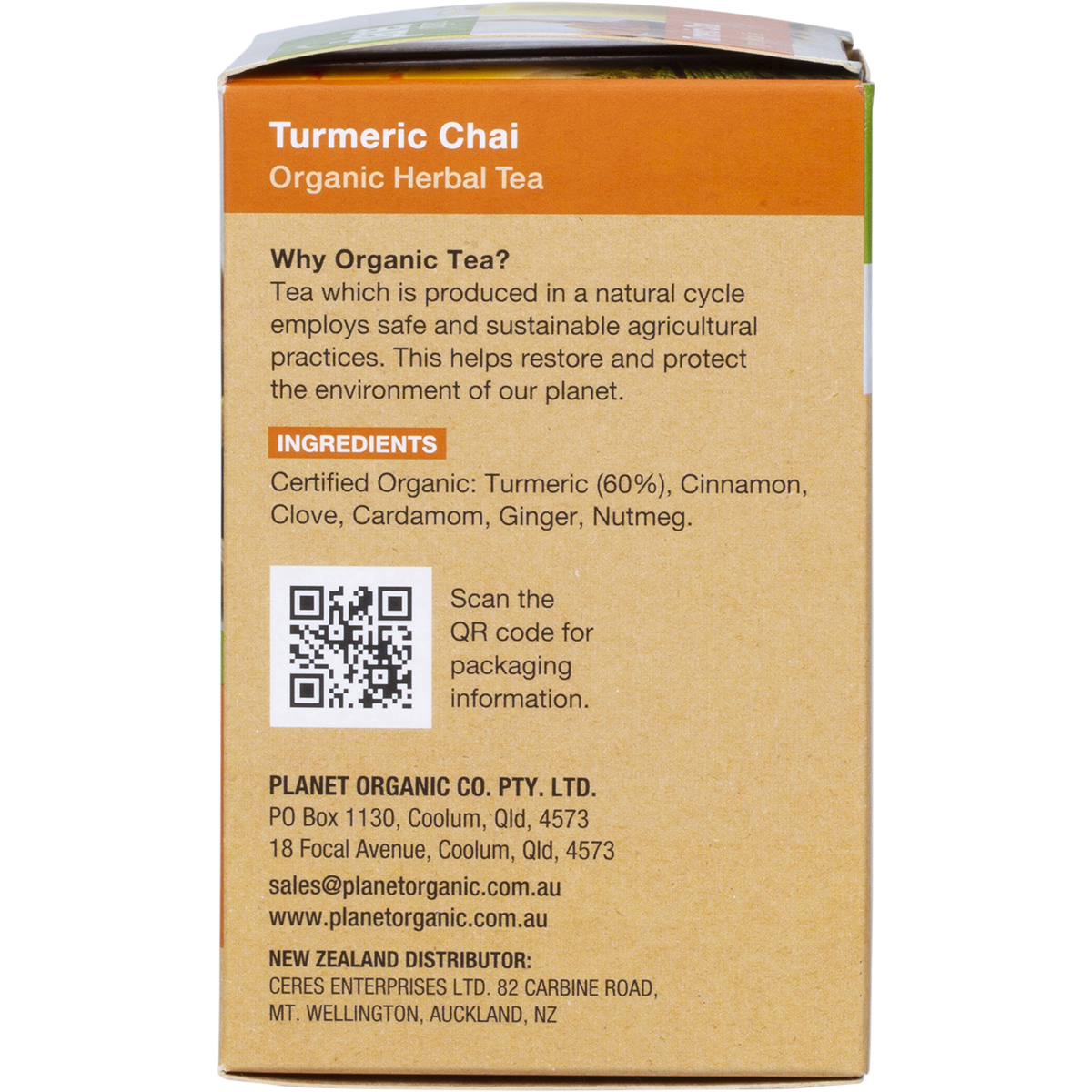 Turmeric Chai Herbal Tea Bags