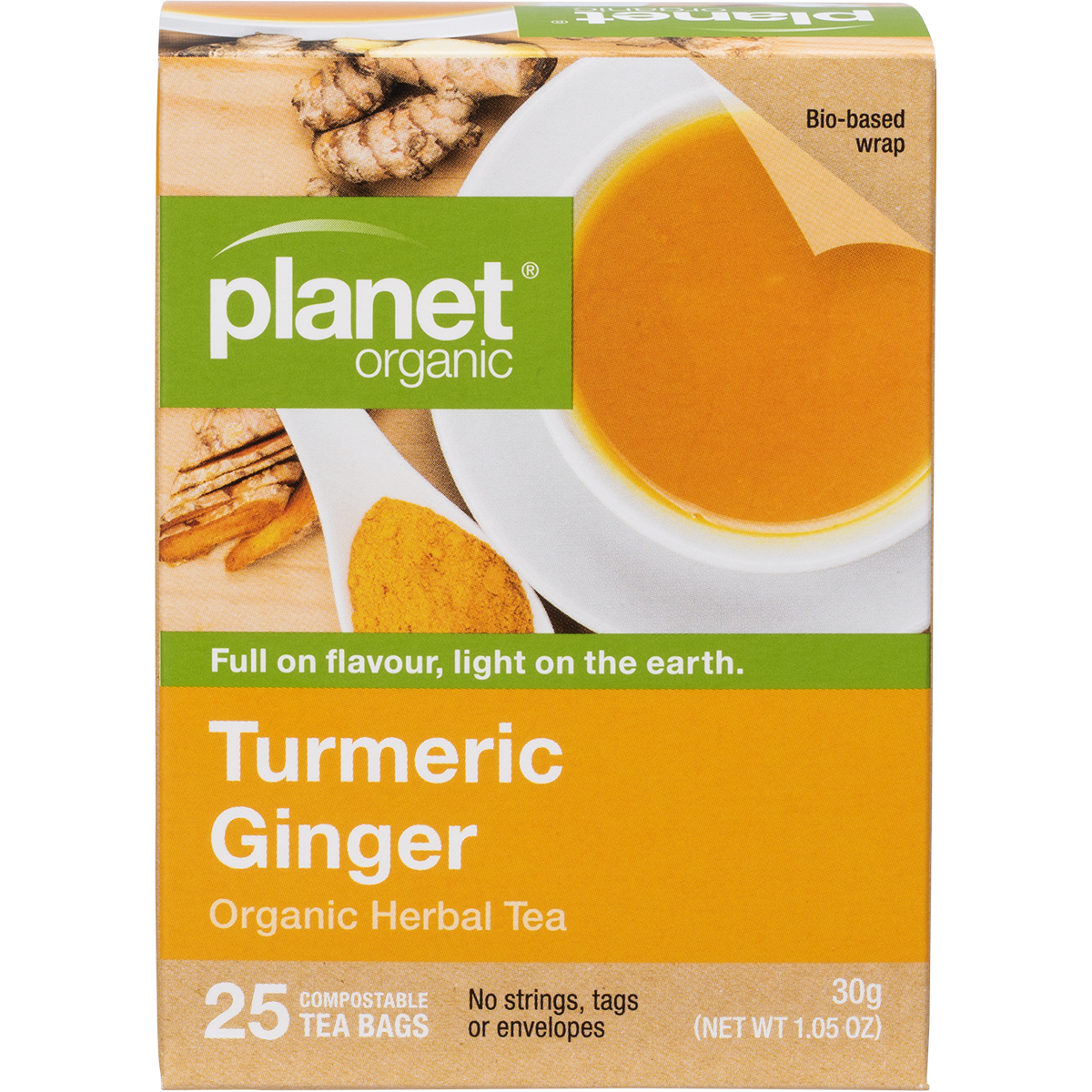 Turmeric Ginger Herbal Tea Bags