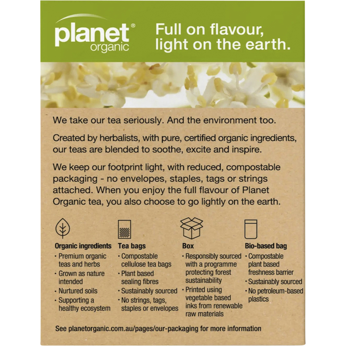 Elderflower Herbal Tea Bags