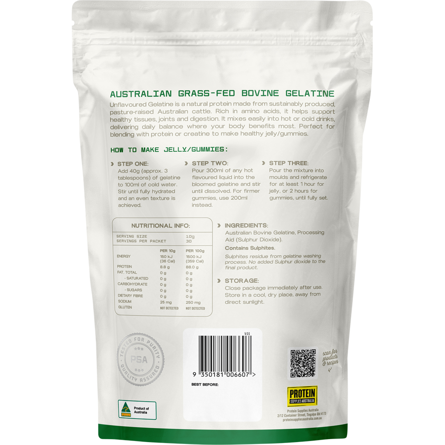 PROTEIN SUPPLIES AUSTRALIA Australian Gelatine Unflavoured