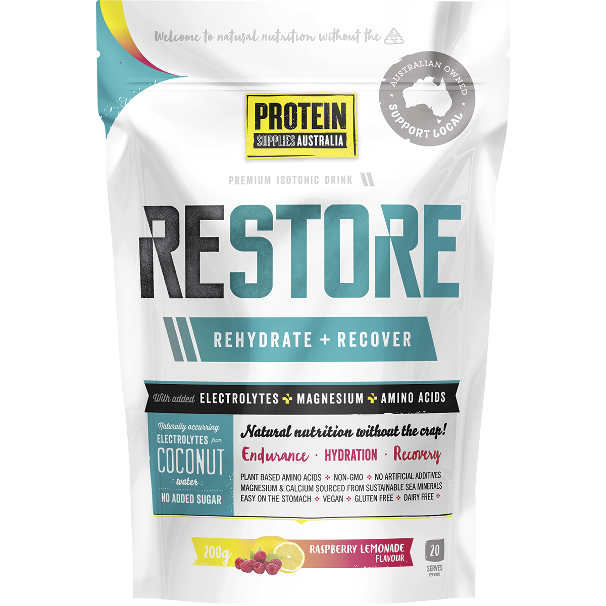 Restore Hydration Recovery Drink Raspberry Lemonade
