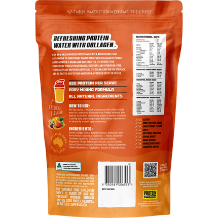 PROTEIN SUPPLIES AUSTRALIA Protein Water Collagen Tropical