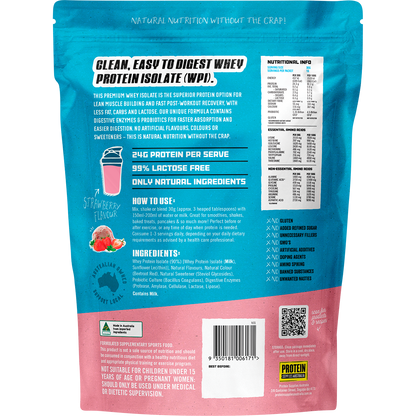 WPI Whey Protein Isolate Strawberry