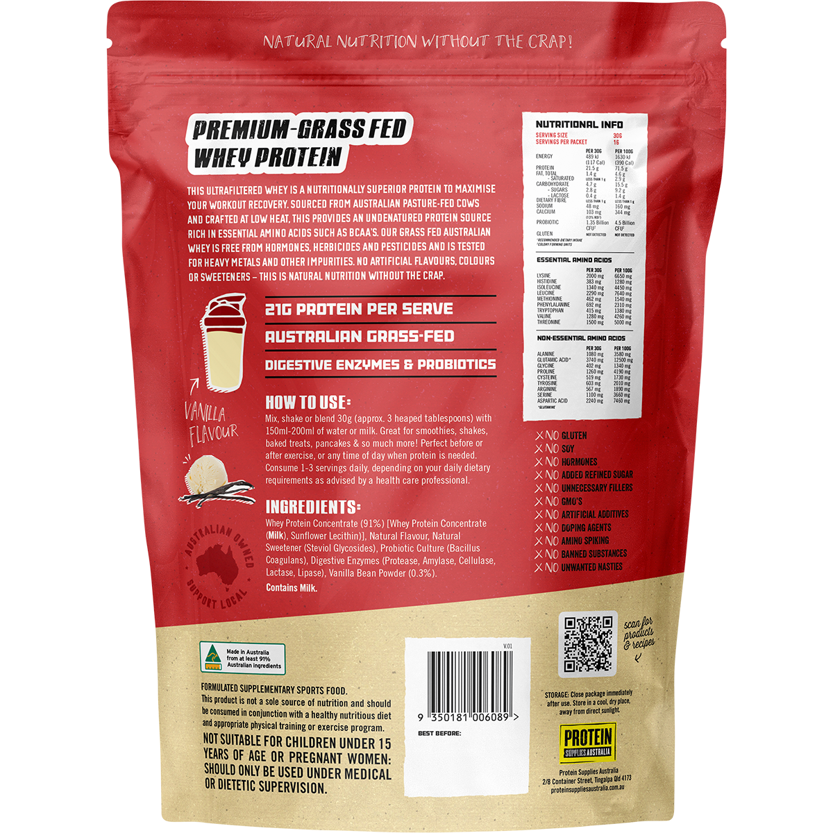 Australian Whey Protein Vanilla