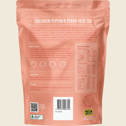 Protein Supplies Australia Collagen Peptides Peach Iced Tea