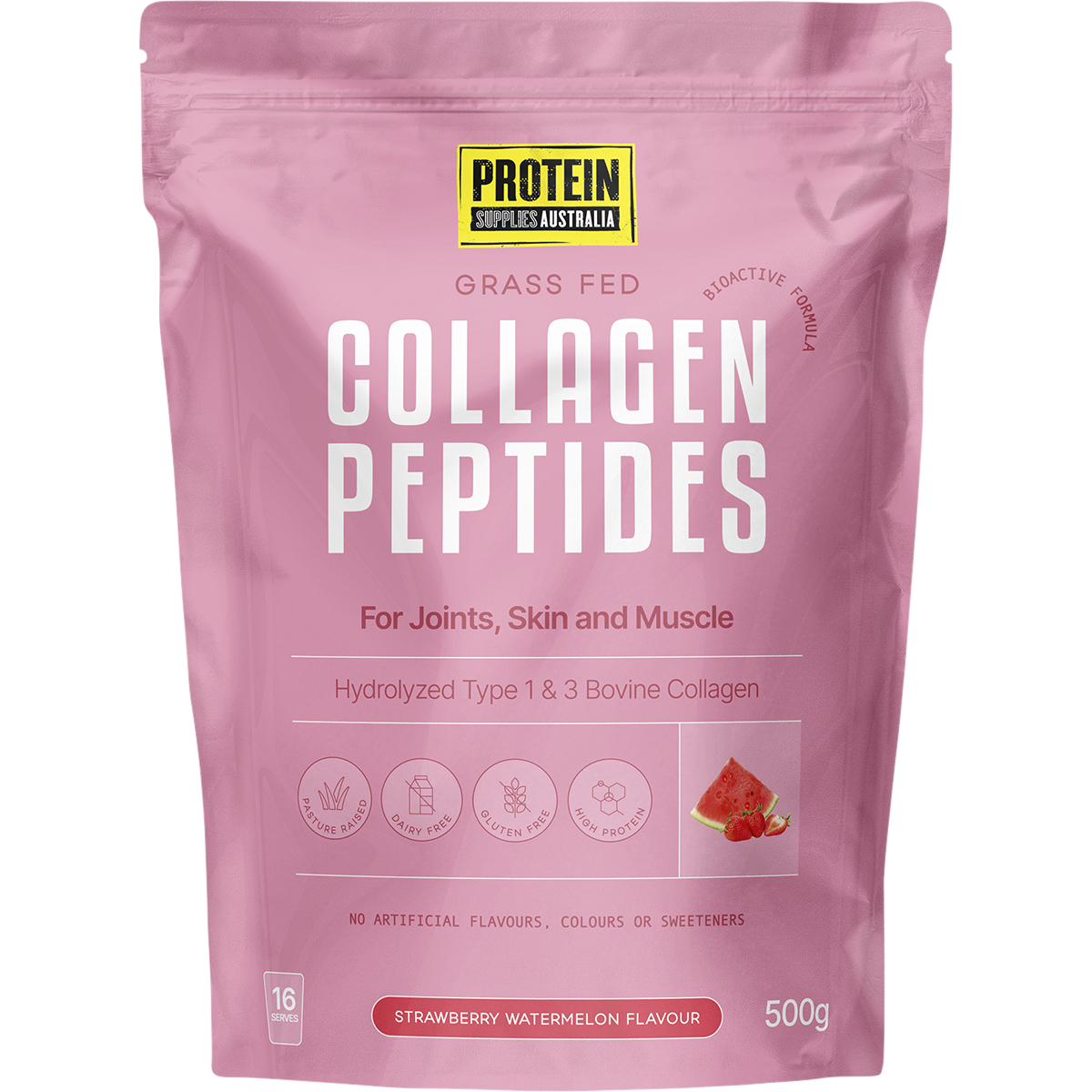 Collagen Peptides Strawberry Watermelon