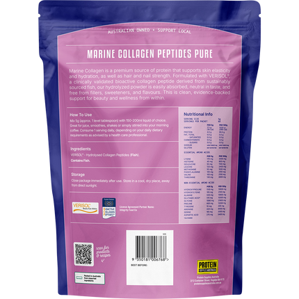 Marine Collagen Peptides Unflavoured - Back View