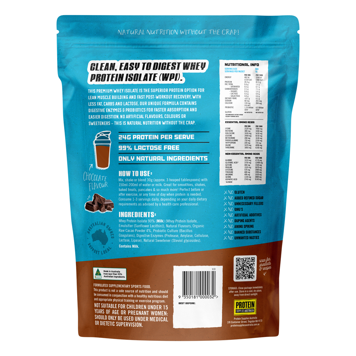 WPI Whey Protein Isolate Chocolate