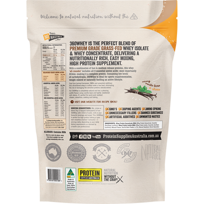 360Whey Vanilla Bean WPI+WPC Combo