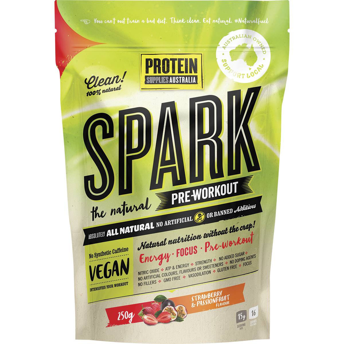 Spark Natural Pre-workout Strawberry Passionfruit