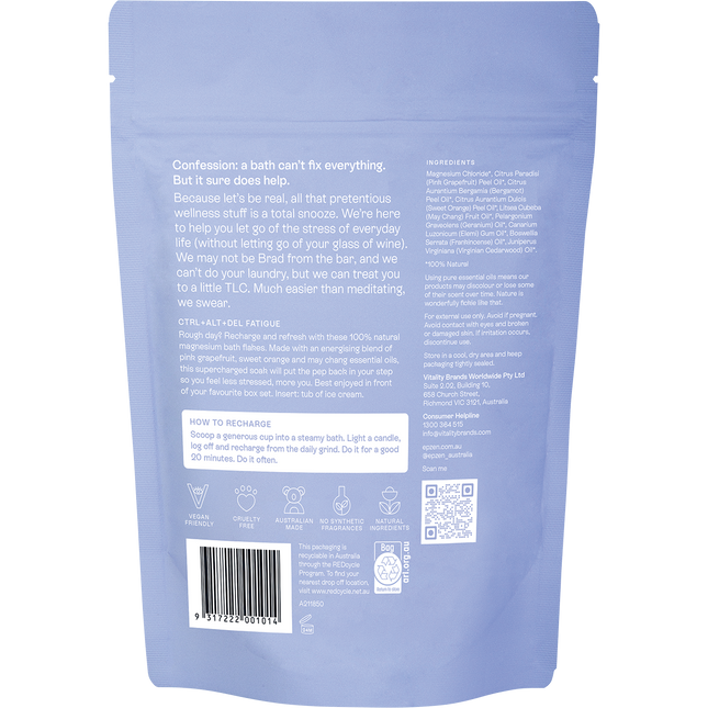 Magnesium Bath Flakes Recharge Soak