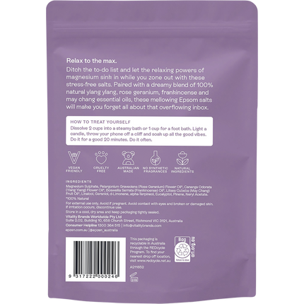 Magnesium Epsom Salts Relax