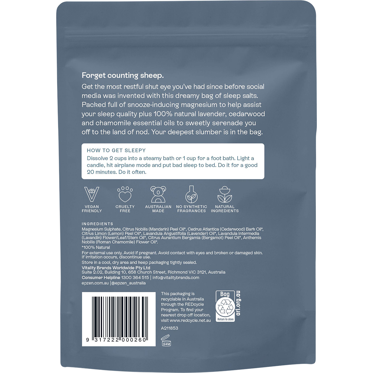 Magnesium Epsom Salts Sleep