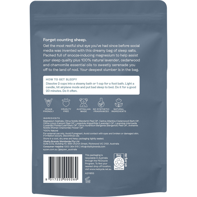 Magnesium Epsom Salts Sleep