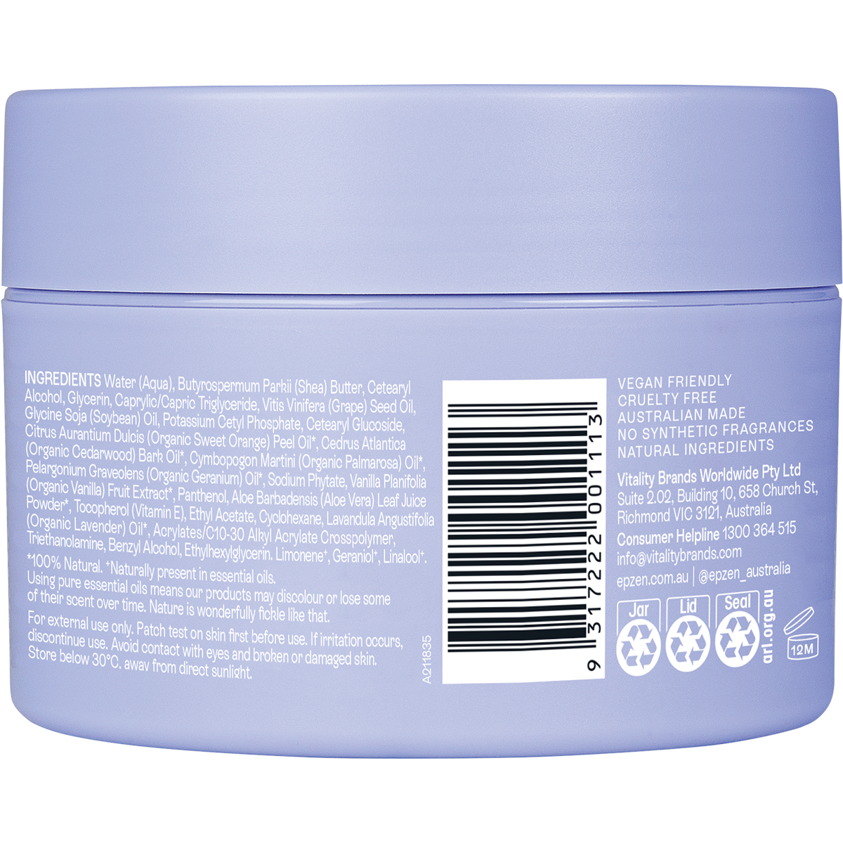 Unwind Shower Balm In-Shower Moisturiser