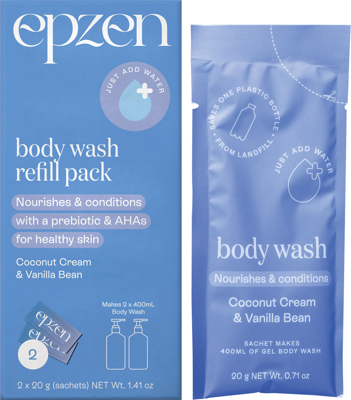 Body Wash Refill Pack Coconut Cream & Vanilla Bean