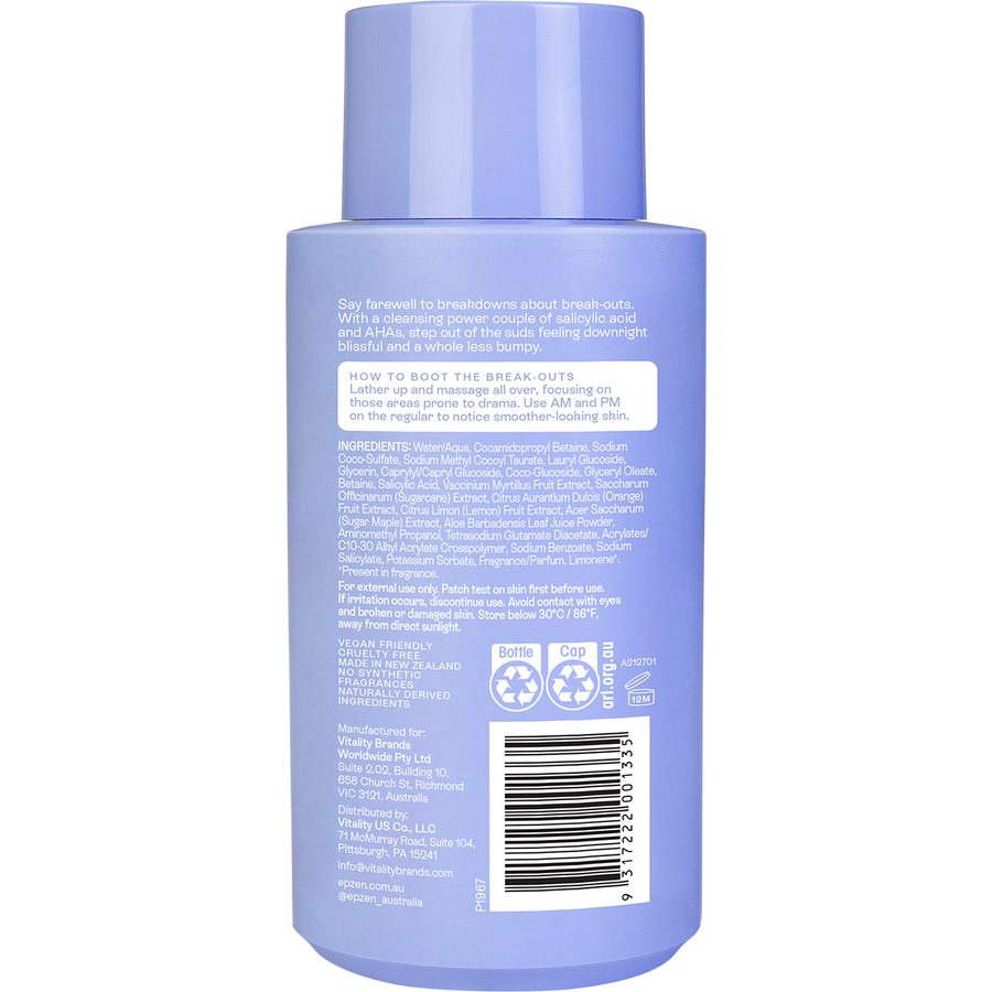 Body Wash Clearing AHAs & Salicylic Acid