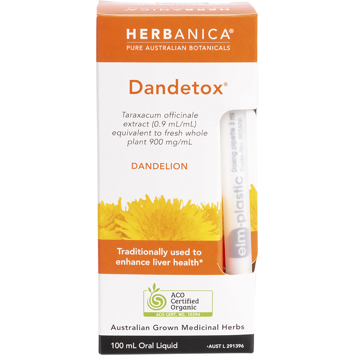 Herbanica Herbal Tincture Dandetox Dandelion